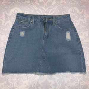 Jean denim skirt
